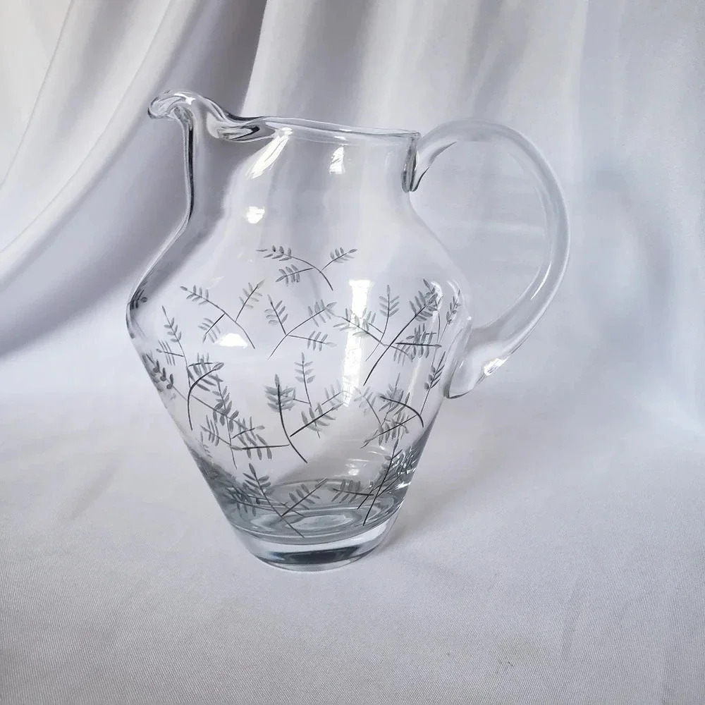 -Noritake crystal pitcher